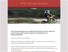 Tablet Screenshot of ktmclubscandinavia.se